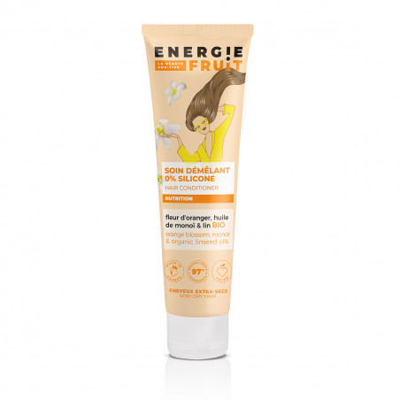 Pack de 3 - Soin Demelant 3 En 1 -Cheveux Extra Secs - Fleur D'Oranger, Huile De Monoi & Lin Bio - 150Ml