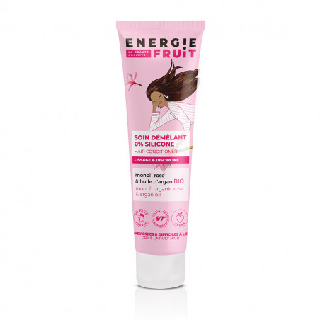 Pack de 3 - Soin Demelant 3 En 1 - Cheveux Secs Et Rebelles - Rose, Monoi & Huile D'Argan Bio - 150Ml