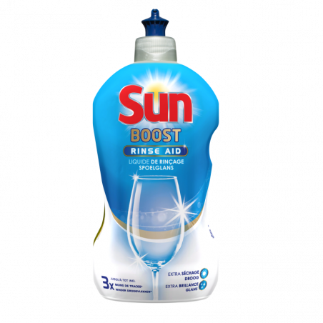 Pack de 14 Sun Liquide de Rinçage Lave-Vaisselle Expert Shine Boost Regular 450ml