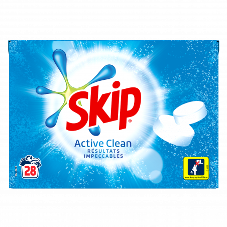 Pack de 3 Skip Lessive Tablettes 28 Lavages (56 Tablettes)