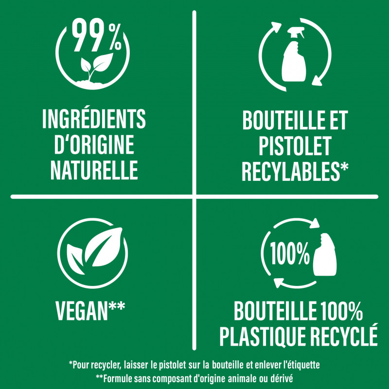 Nettoyant Ménager Multi Surfaces Ajax Multi-Usages Spray - 500ml