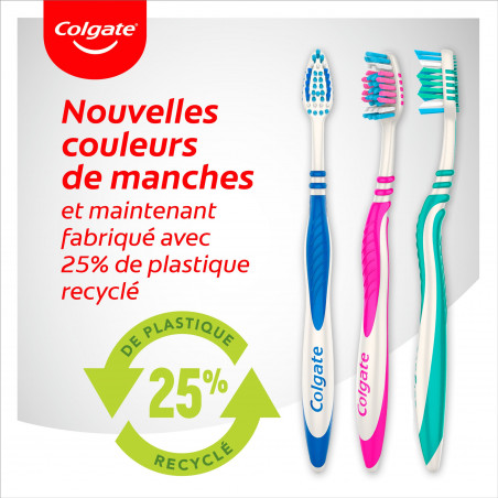 Lot Brosses à dents Colgate Zig Zag Souple x3 Lot Brosses à dents Colgate Zig Zag Souple x3