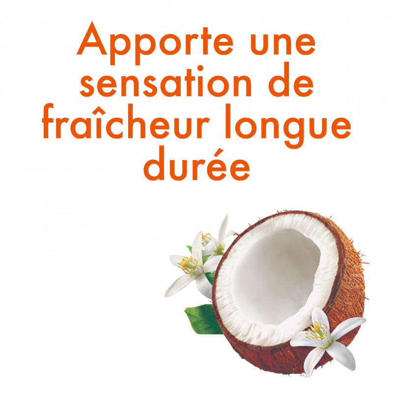 Adoucissant concentré Soupline Fraîcheur Parfumée Coco & Fleurs blanches 56 lavages 100% recyclé - 1