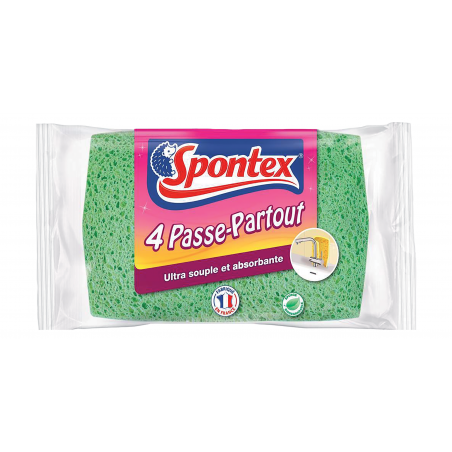 Spontex - 4 Éponges Passe-Partout