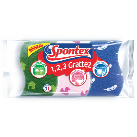 Spontex - Kit de 3 Éponges Multi-Usages - 1