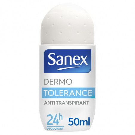 Pack de 6 Déodorant Anti-transpirant Sanex Dermo Tolérance bille - 50ml