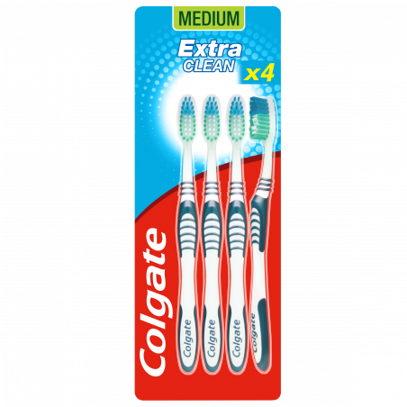 Brosse à dents Colgate Extra Clean Medium x4