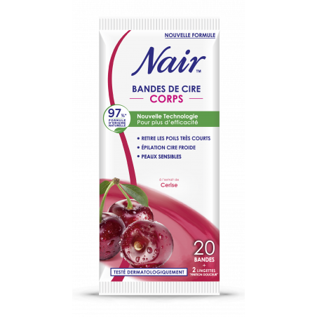 Nair - Bandes de cire froide jambes cerise