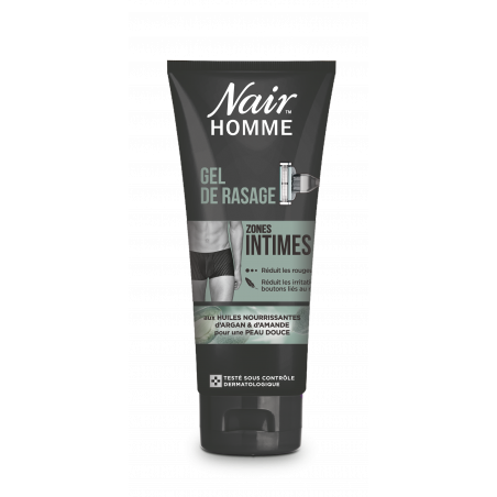 Gel de rasage zones intimes Homme