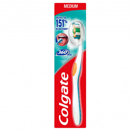 Brosse à dents Colgate 360° Medium x1