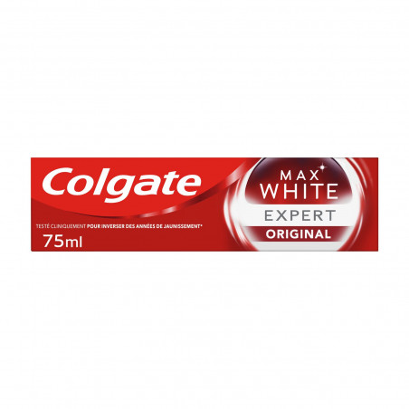 Dentifrice blancheur Colgate Max White Expert Original Cool Mint - 75ml