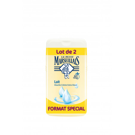 Lot De 2 - Le Petit Marseillais Douche Crème 250Ml Lait