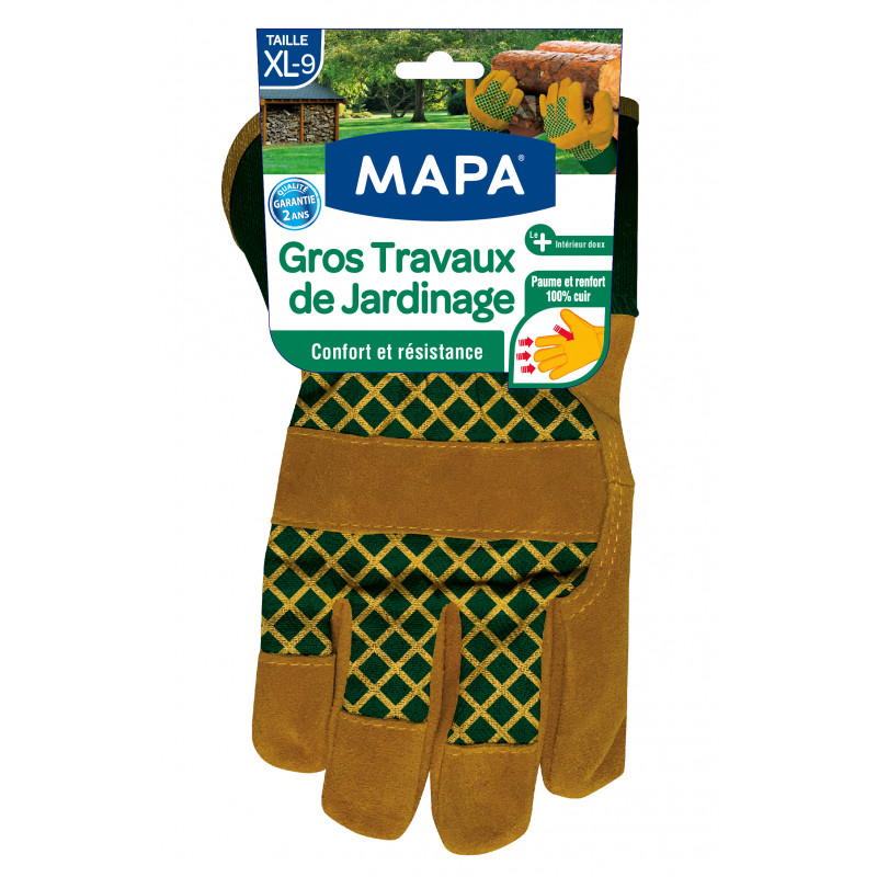 Lot de 2 - Gants de Jardinage - Gros Travaux de Jardinage - T.XL