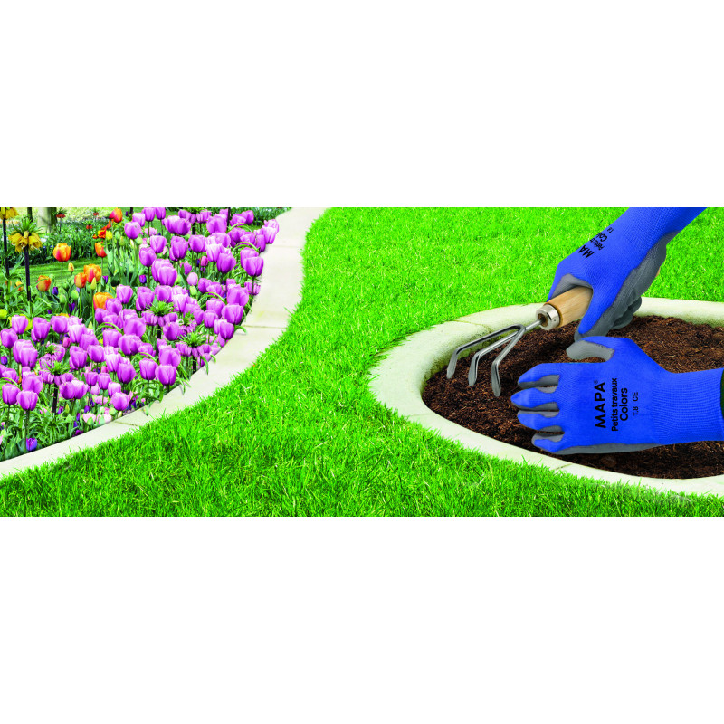 Mapa - Lot de 3 paires de Gants de Jardin Petits Travaux Colors - T.M (7)