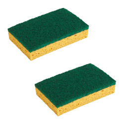 Spontex - 2 Eponges Vertes Grattantes 2