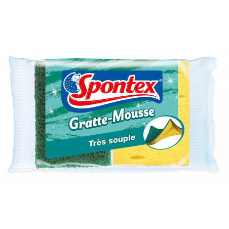 Lot de 8 - Spontex - 2 Eponges Gratte-Mousse