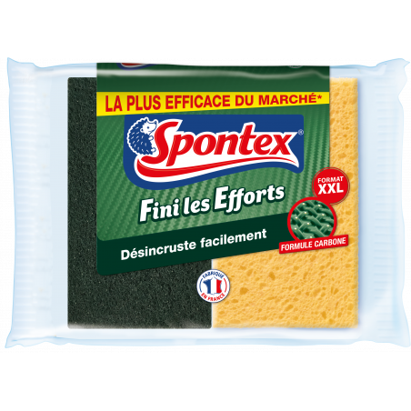 Spontex - 2 Eponges Fini les Efforts