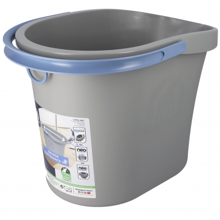 Elephant - Mega lot - 1 Kit Seau, Essoreur & Balai lave sol La Classique