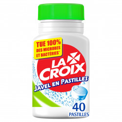 Pack de 4 - Javel en Pastilles LA CROIX Désinfectant . Boite - 40 pastilles