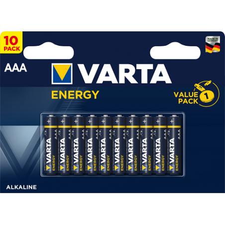 Varta - Pack de 20 Blisters de 10 Piles Alcalines ENERGY AAA