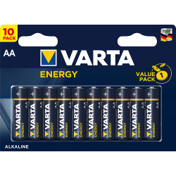 Varta - Pack de 20 Blisters de 10 Piles Alcalines ENERGY AA