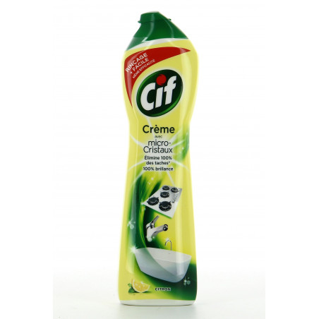 Cif Crème À Récurer Nettoyant Multi Surfaces Citron 500ml