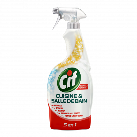CIF Spray Nettoyant Cuisine & Salle de Bain 750ml