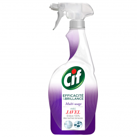 CIF Spray Nettoyant Efficacité & Brillance Avec Javel 750ml