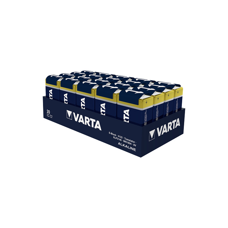 Varta - Piles LONGLIFE 9V boîte de 20