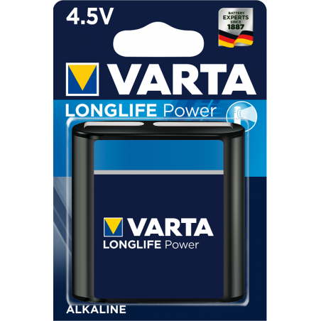 Varta - Pack de 10 Piles Alcaline Longlife Power 4,5V