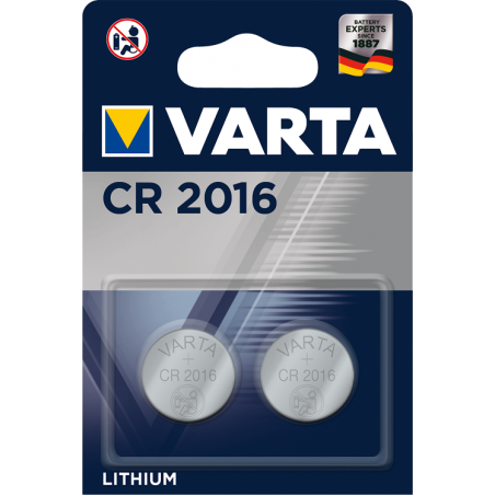 Varta - Pack de 10 blisters de 2 Piles électronique CR2016