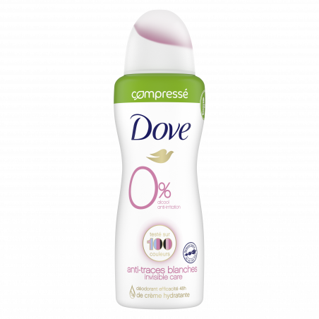 Dove 0% Déodorant Femme Spray Compressé Invisible Care 100ml