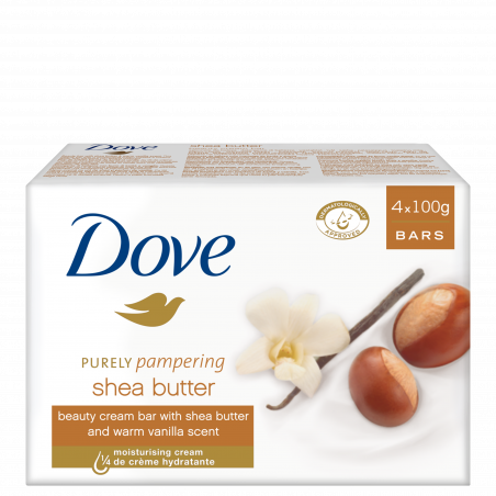 Dove Savon Pain de Toilette Karité 4x100g