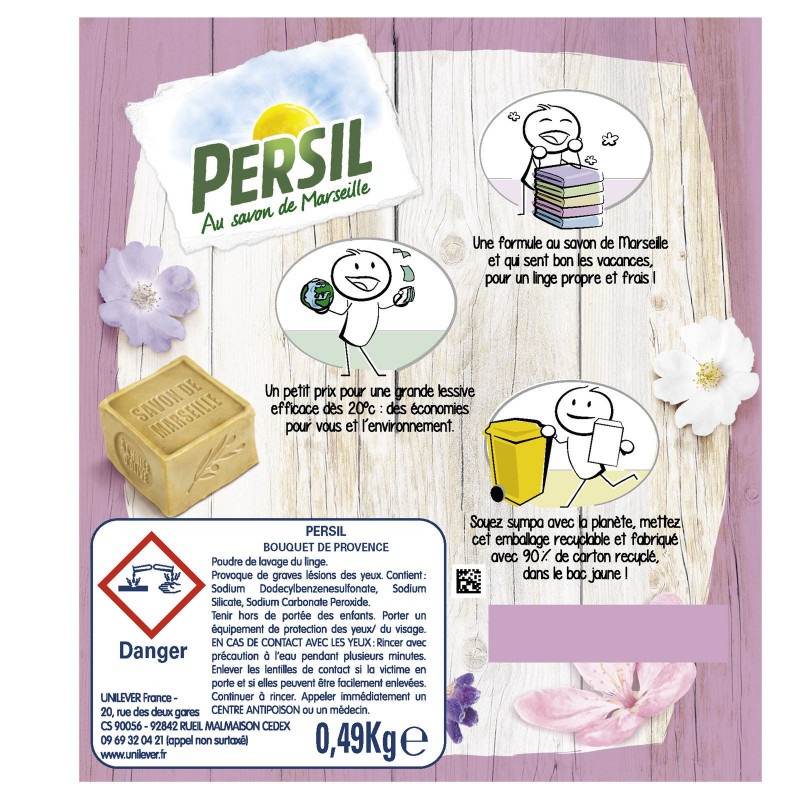Persil Lessive Poudre Bouquet de Provence 7 Doses
