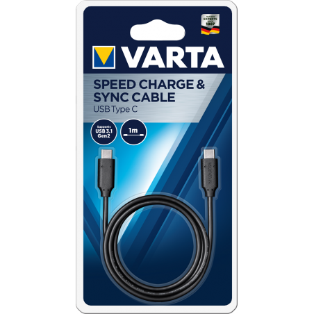 Varta - Cable de charge et sync. pour smartphone Type C - longeur 1 mètre
