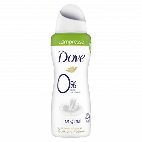 Pack de 6 - Dove 0% Déodorant Femme Spray Compressé Original 100ml