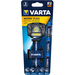 Varta - Lampe Frontale Workflex Motion Sensor H20 + 3 piles AAA incluses