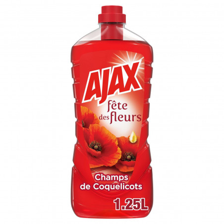 Produit Ménager Sol & Multi Surfaces Ajax Fête des fleurs - Champs de Coquelicots - 1