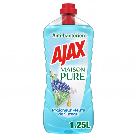 Ajax Sol & Multi Surfaces Maison Pure Désinfectant Fleurs de Sureau - 1