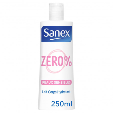 Crème hydratante corps Sanex Zéro 0% Peaux sensibles - 250ml