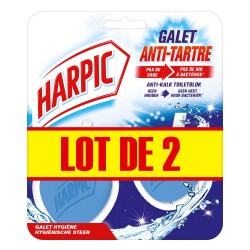 Pack de 9 Harpic Bloc cuvette Galet Hygiène anti tartre lotx2