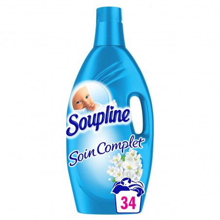 Adoucissant Soupline Soin Complet Si frais 34 lavages - 2L