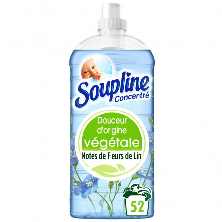 Adoucissant Soupline Douceur végétale  Notes de Fleurs de Lin 52 lavages - 1