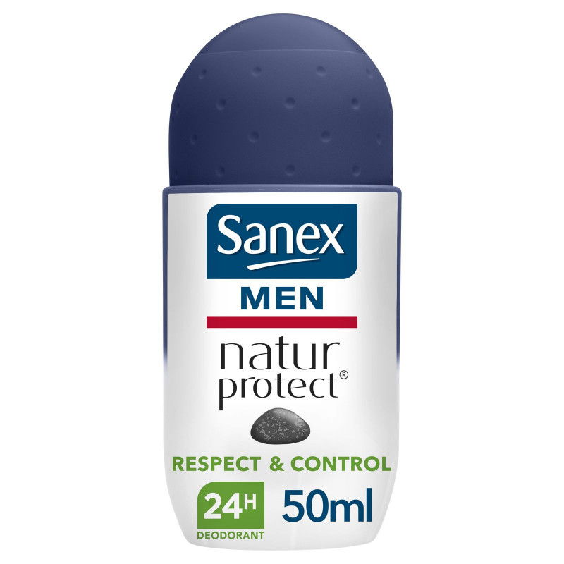Pack de 6 - Dédorant Homme Sanex Men Natur Protect Respect&Control bille - 50ml