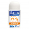 Pack de 6 - Déodorant sans sels d'aluminium Sanex Zéro 0% Peaux sensibles bille - 50ml